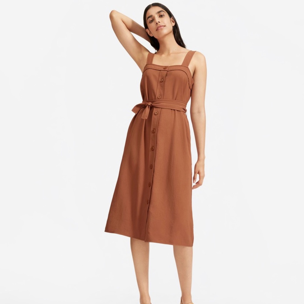 Everlane Go Weave Picnic Dress Sz 10